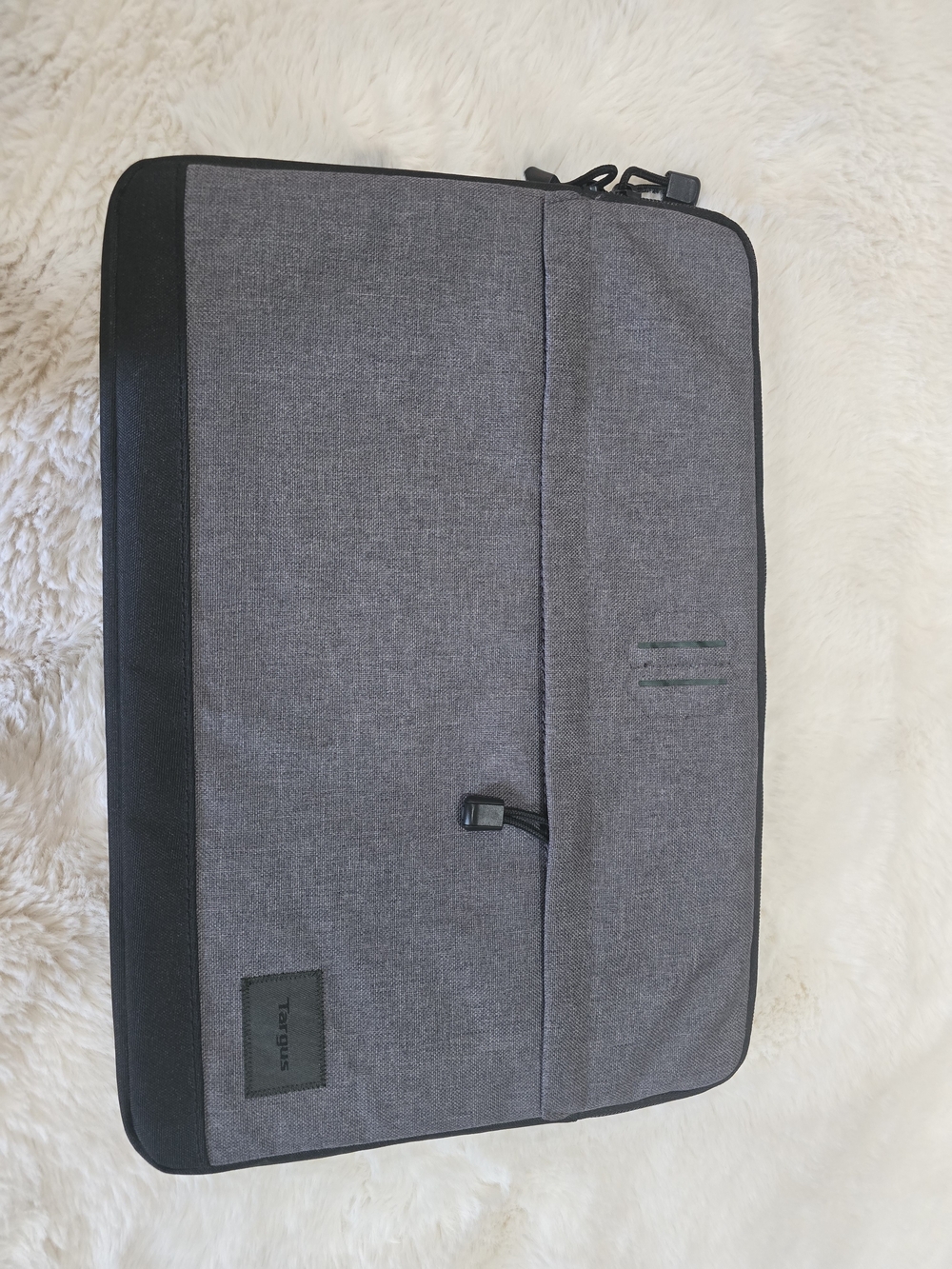 Targus Strata Gray and Black Laptop Sleeve with Front Pocket